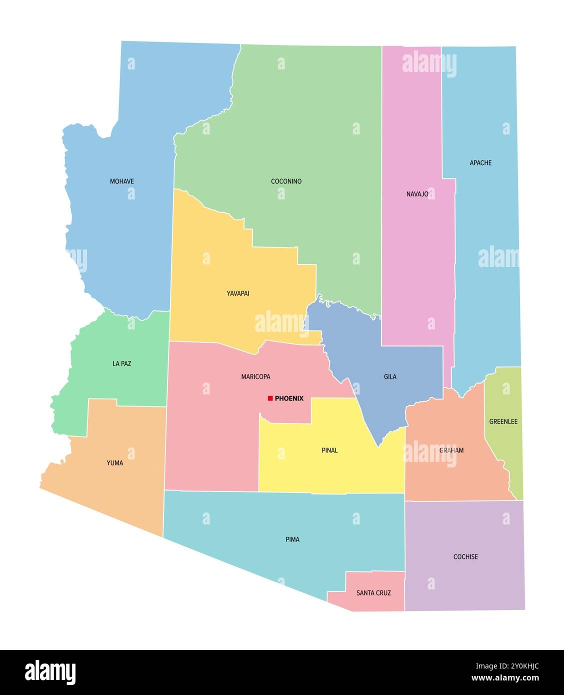 arizona map by county arizona map by county