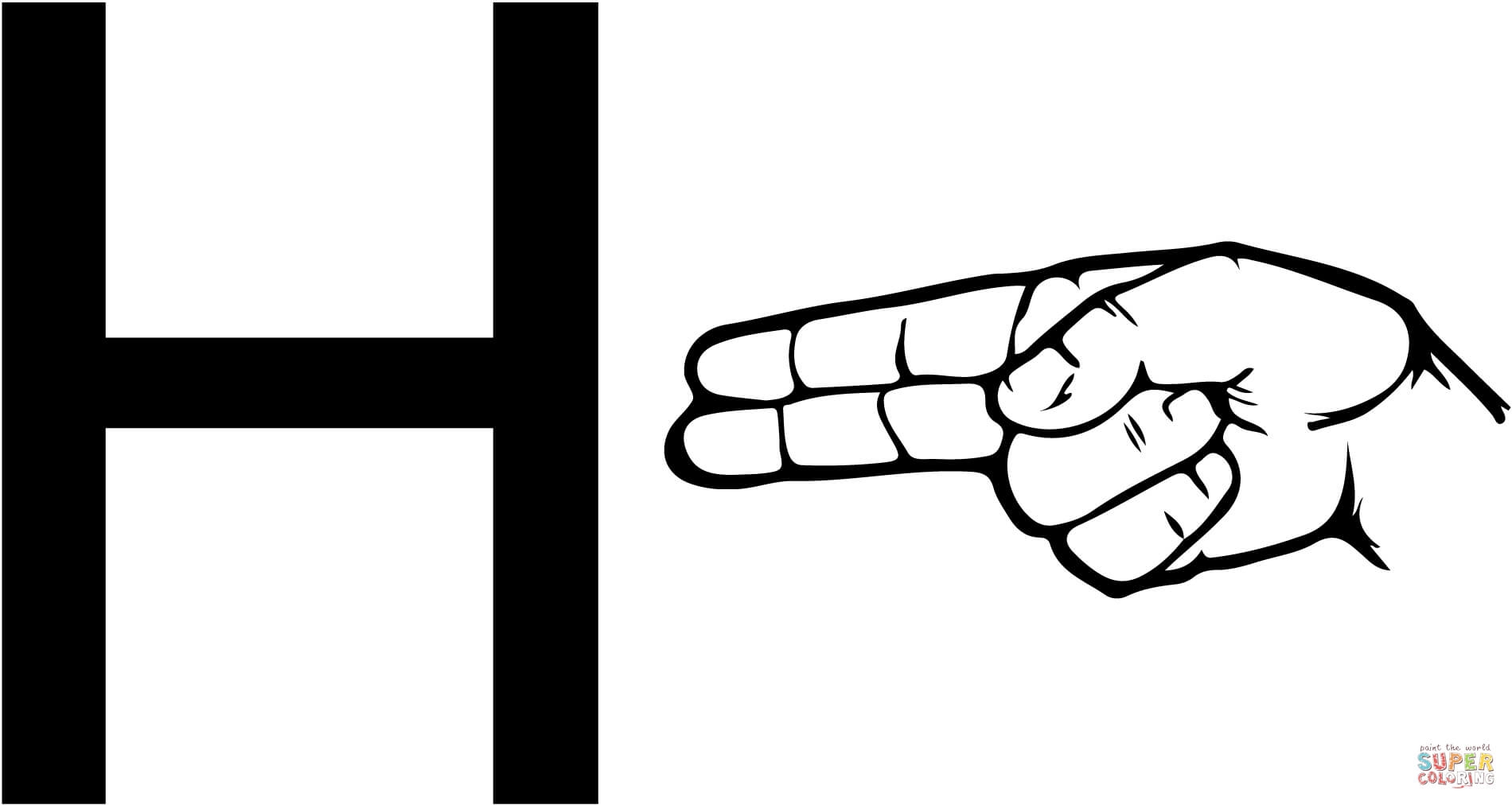 h in sign language h in sign language