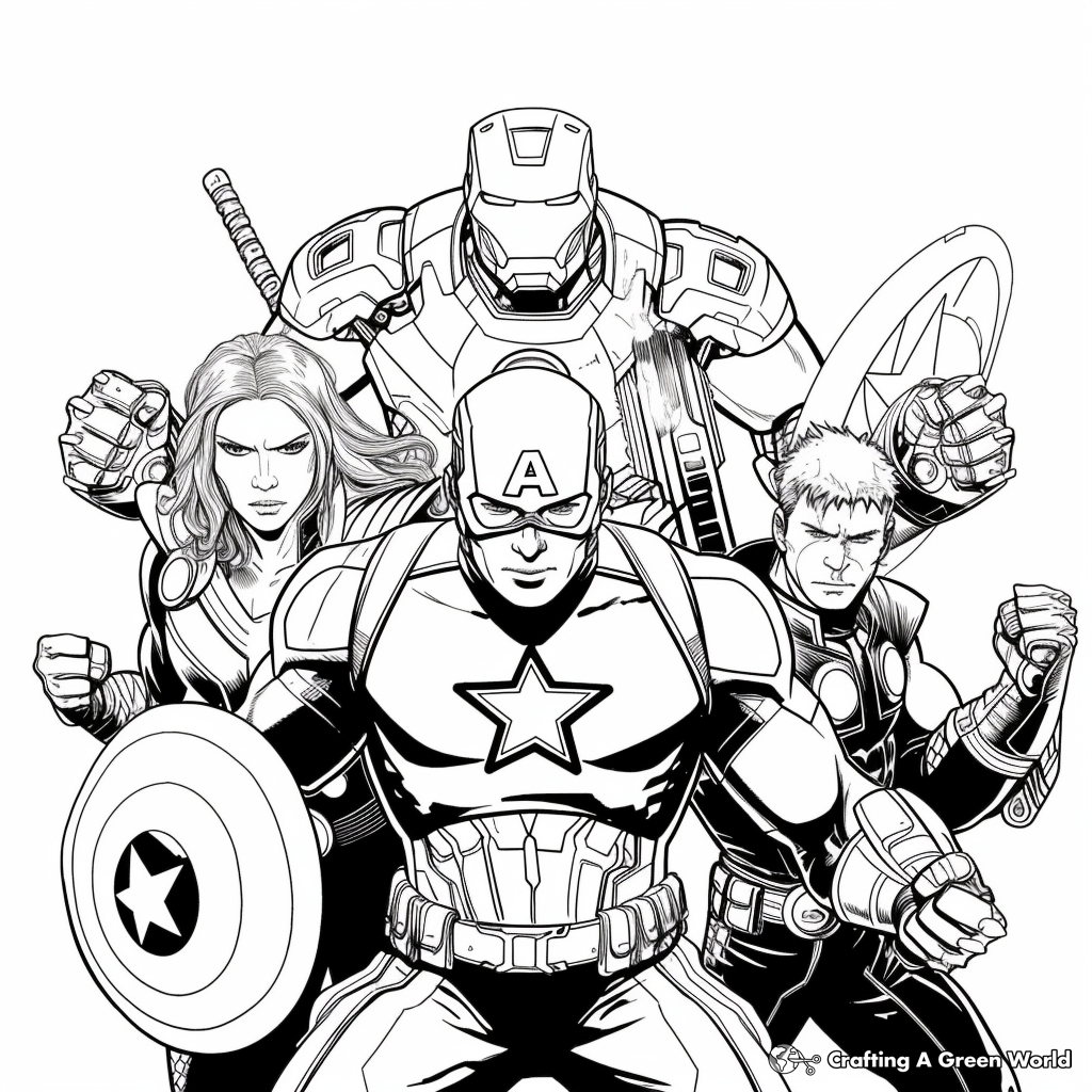 Avengers Coloring Pages Free Printable Avengers Coloring Pages Free Printable
