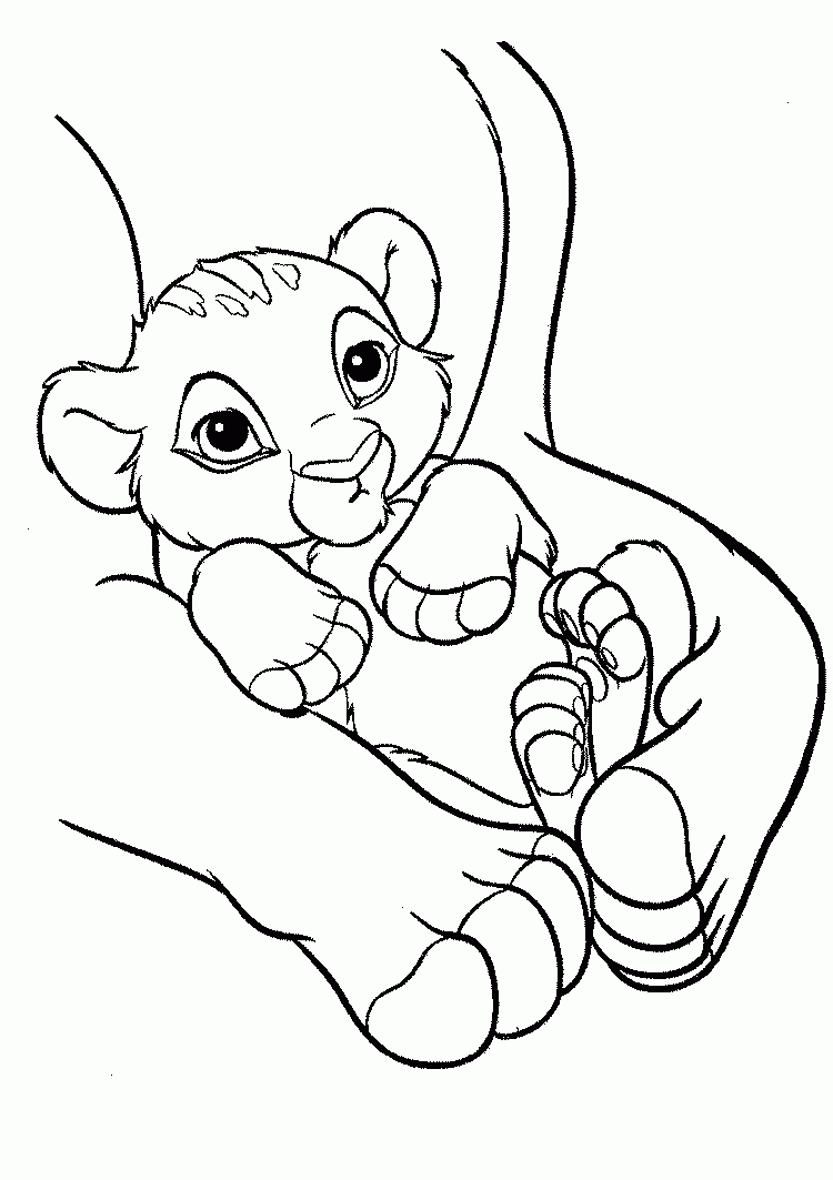 Baby Simba The Lion King Coloring Pages Baby Simba The Lion King Coloring Pages