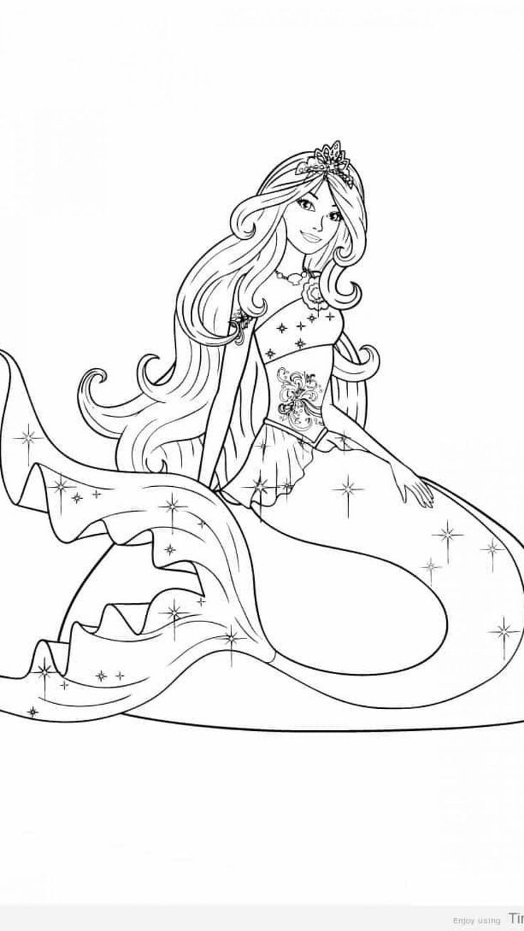 barbie printable coloring pages