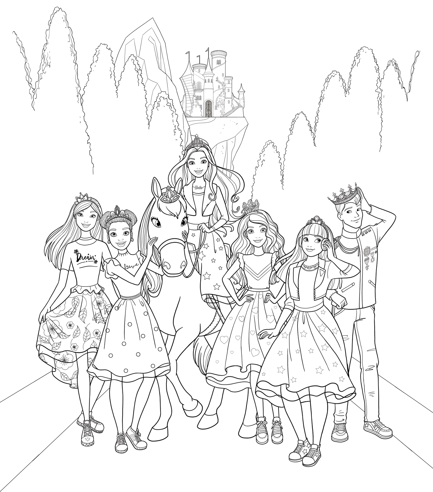 printable barbie colouring pages printable barbie colouring pages