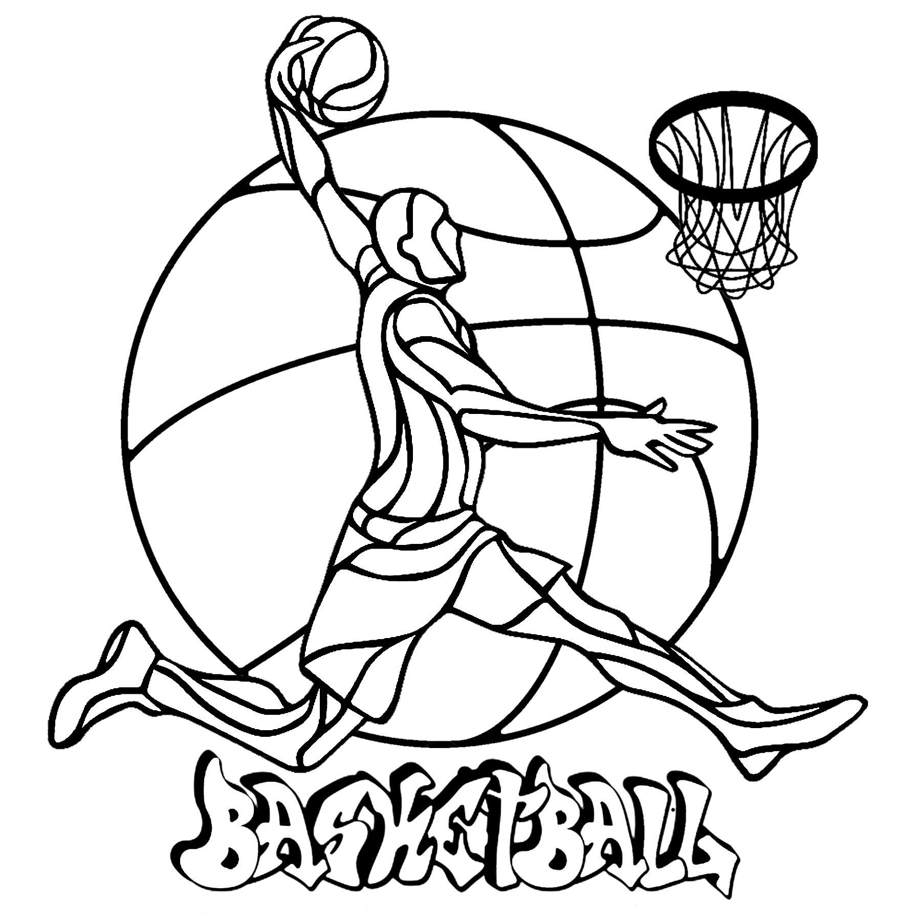 Basketball Sports Coloring Pages Basketball Sports Coloring Pages