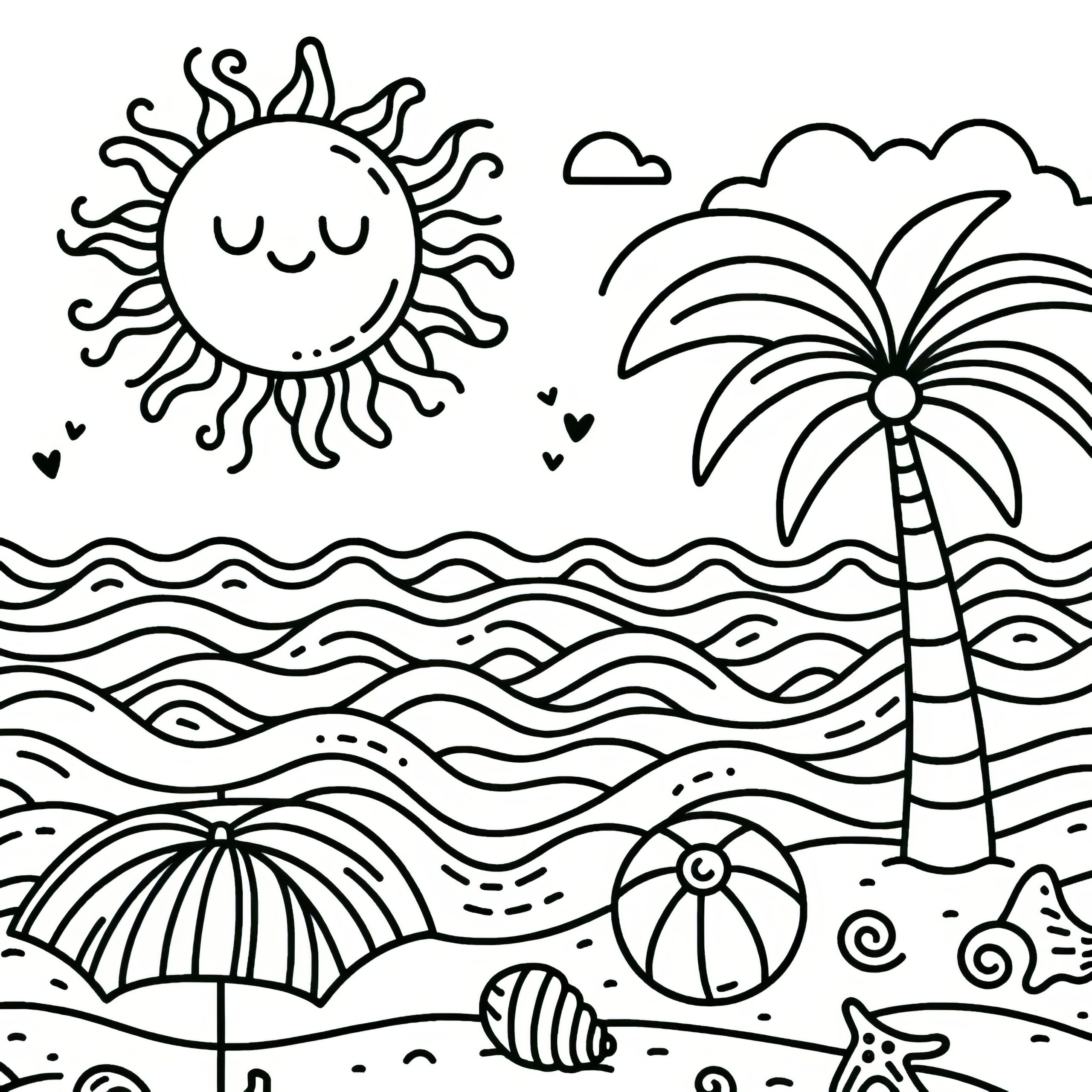 coloring pages of palm tree