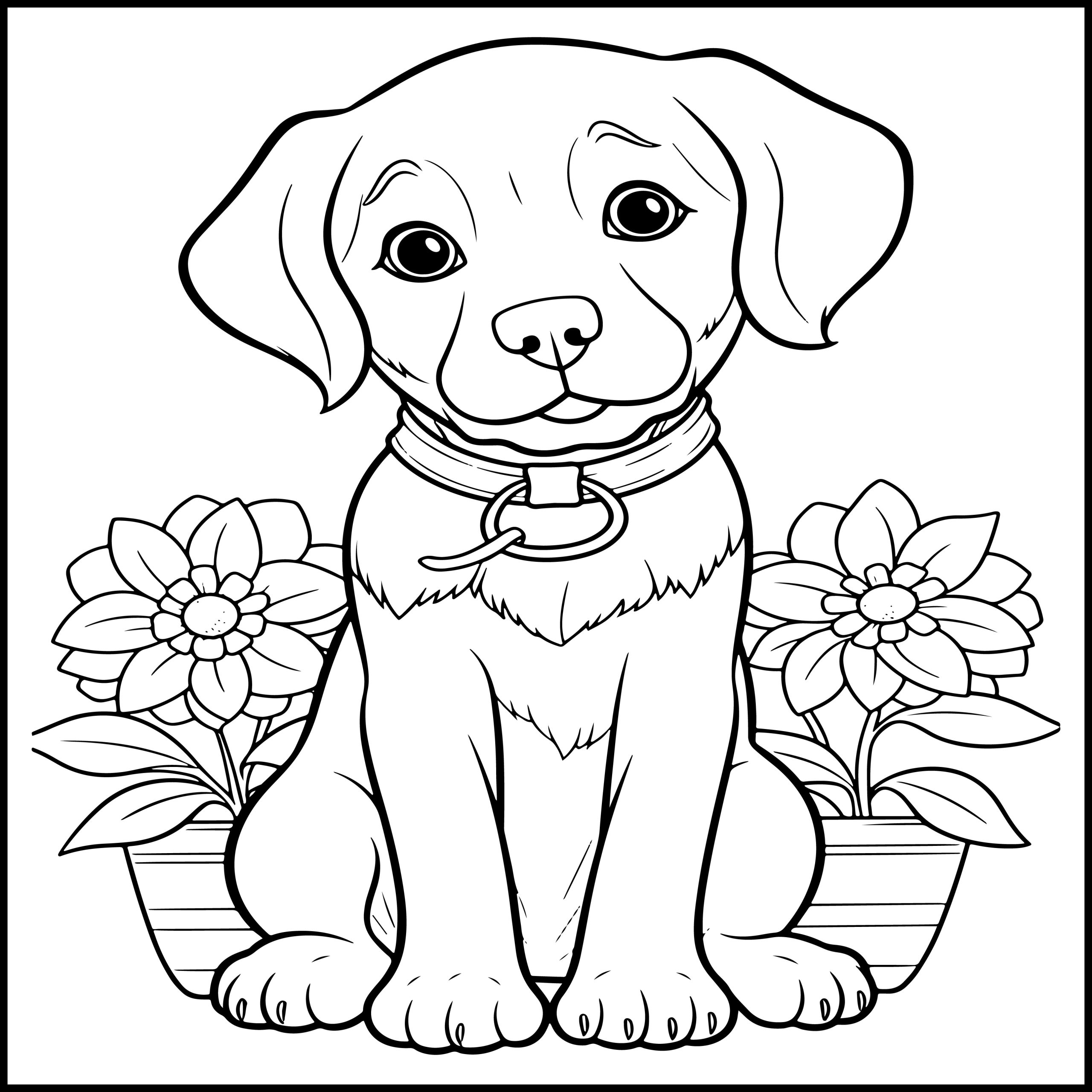 Beautiful Flowers Dog Coloring Book Flowers Dog Coloring Pages Made By Teachers Beautiful Flowers Dog Coloring Book Flowers Dog Coloring Pages Made By Teachers