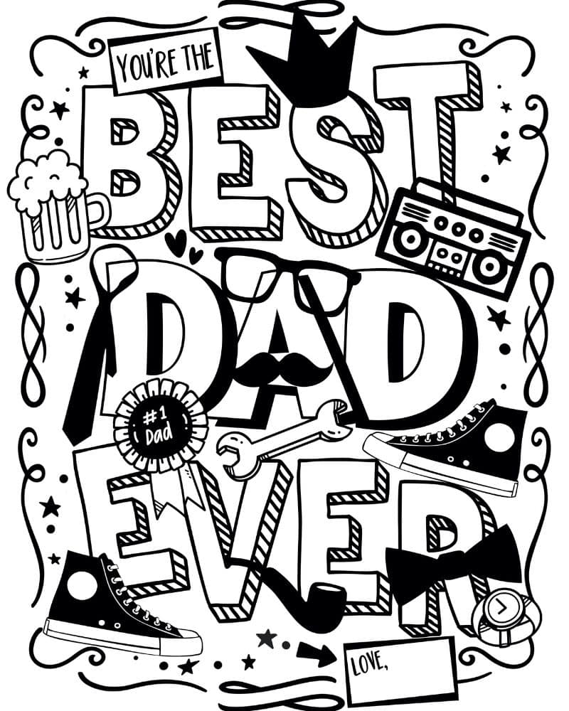 free fathers day coloring pages