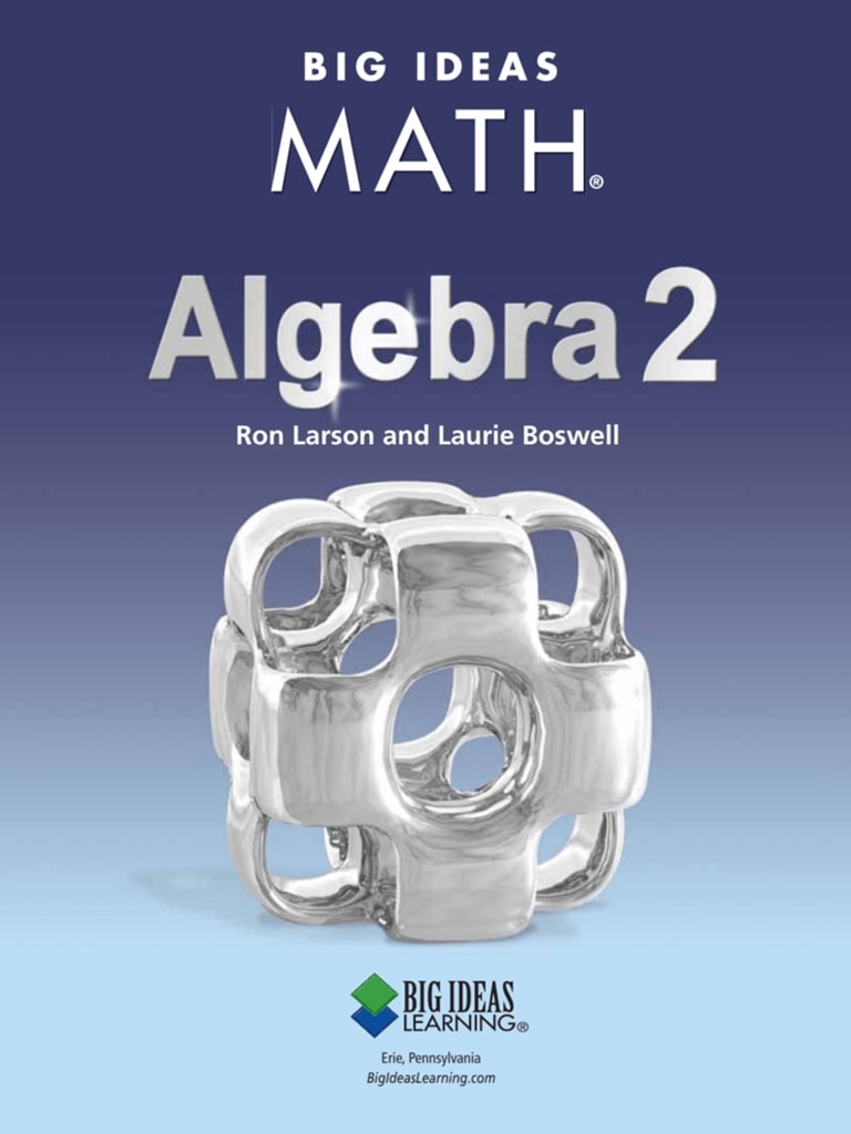 Big Ideas Math Algebra 2 2014 9781608408405 Big Ideas Math Algebra 2 2014 9781608408405