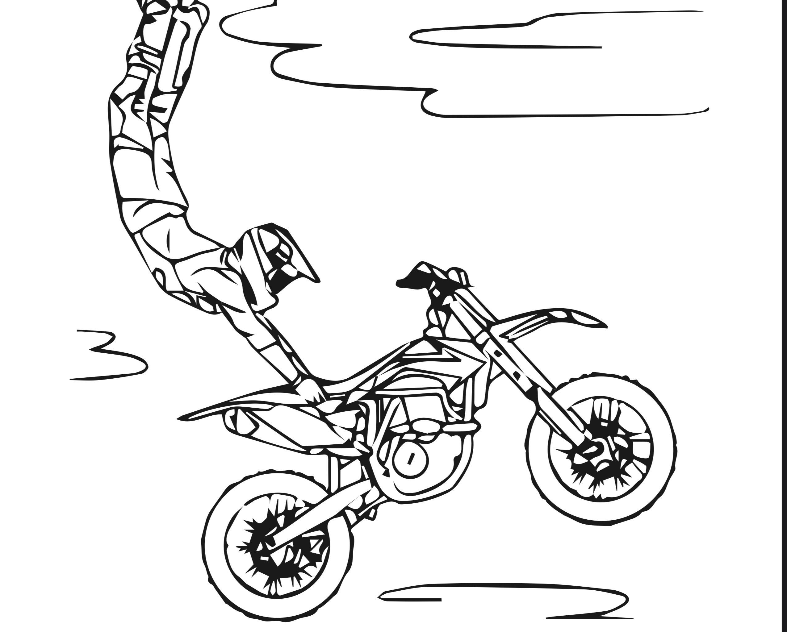 Bikes And Motor Bikes Coloring Pages Etsy Australia
