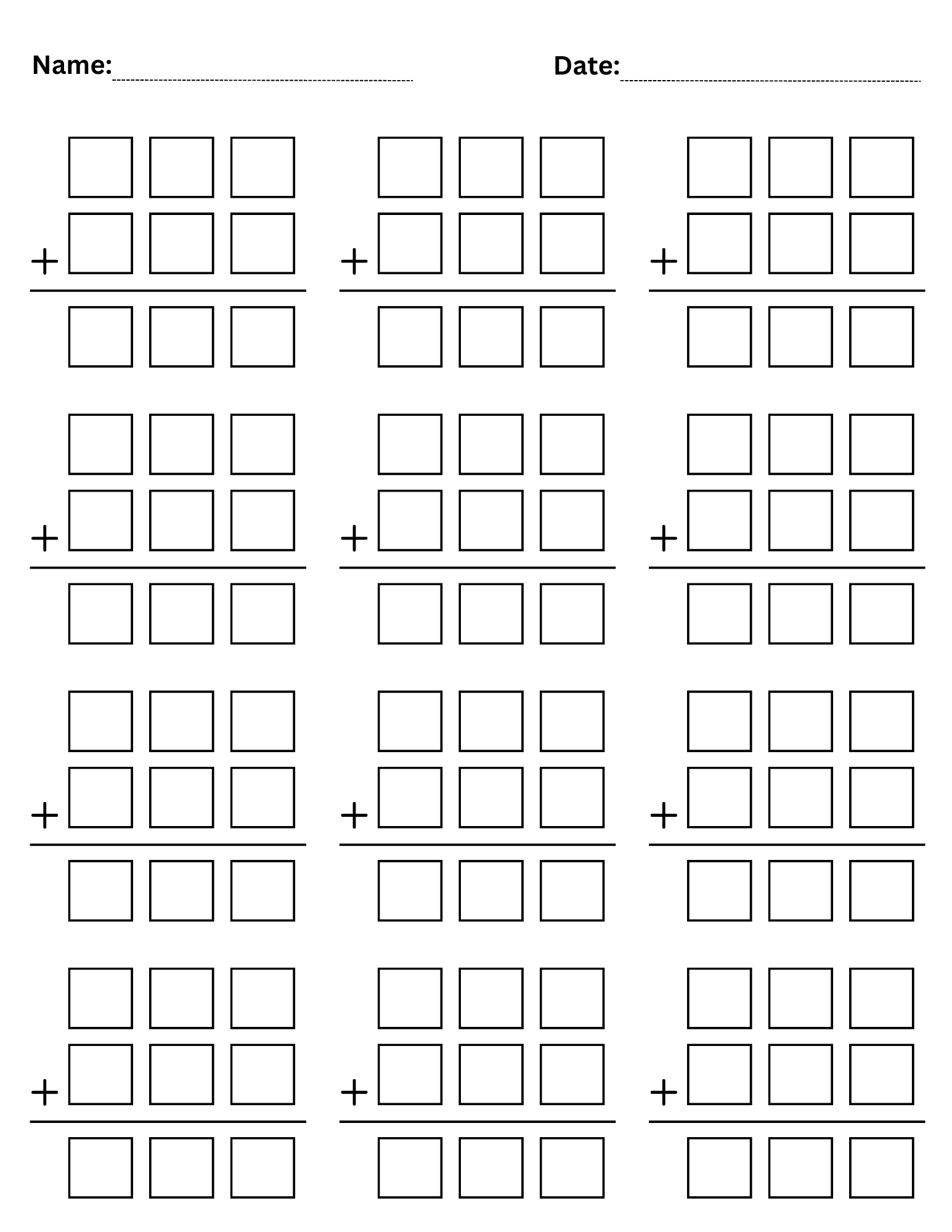 adding and regrouping worksheets