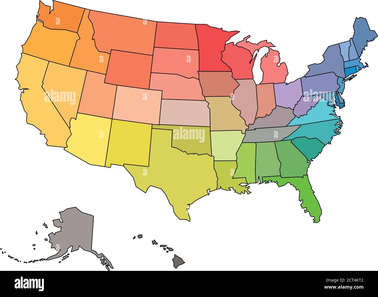color the us map color the us map