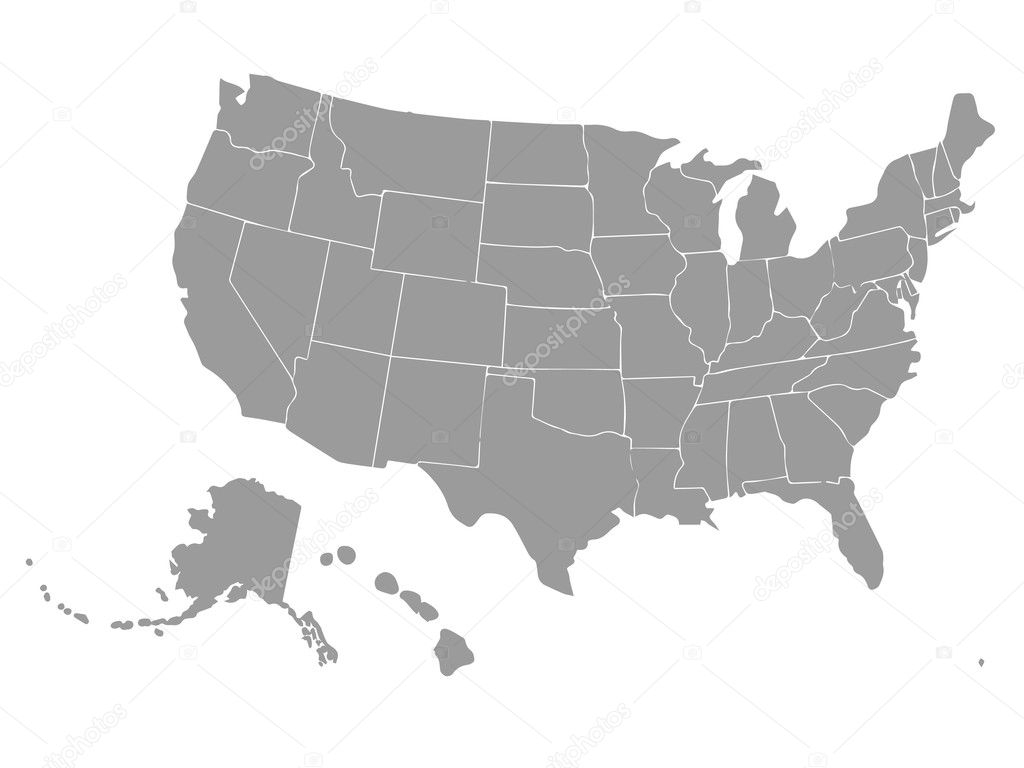 Blank Outline Map Of USA Vector Similar Isolated On White Background United States America Country Template For Website Design Cover Infographics Graph Illustration Stock Vector By Sergii19 i ua 126056548