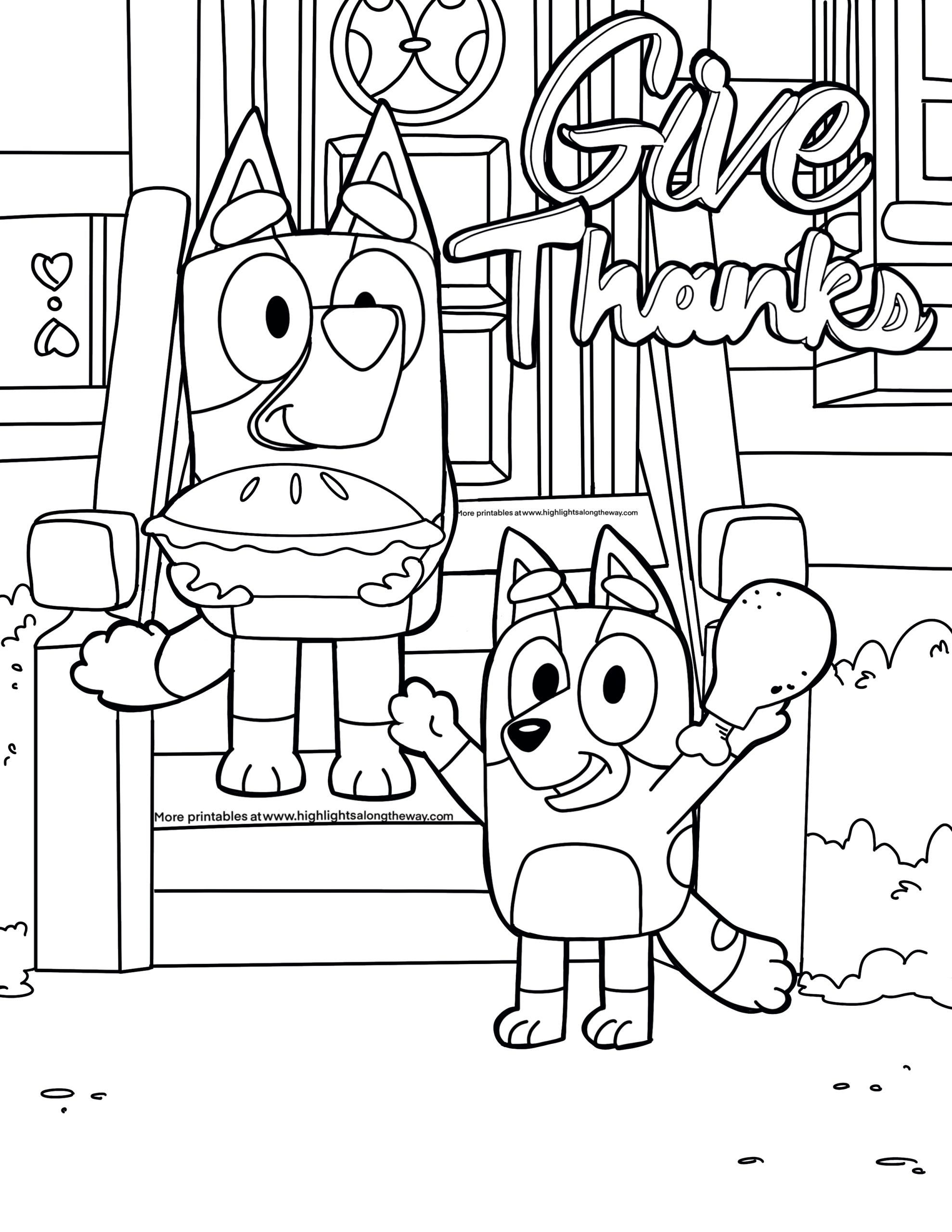 disney thanksgiving coloring pages
