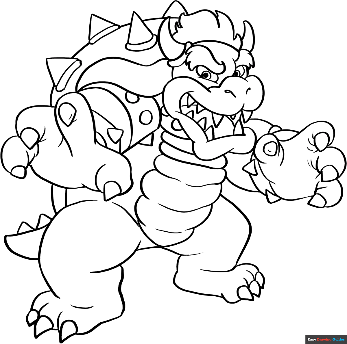 super mario coloring page