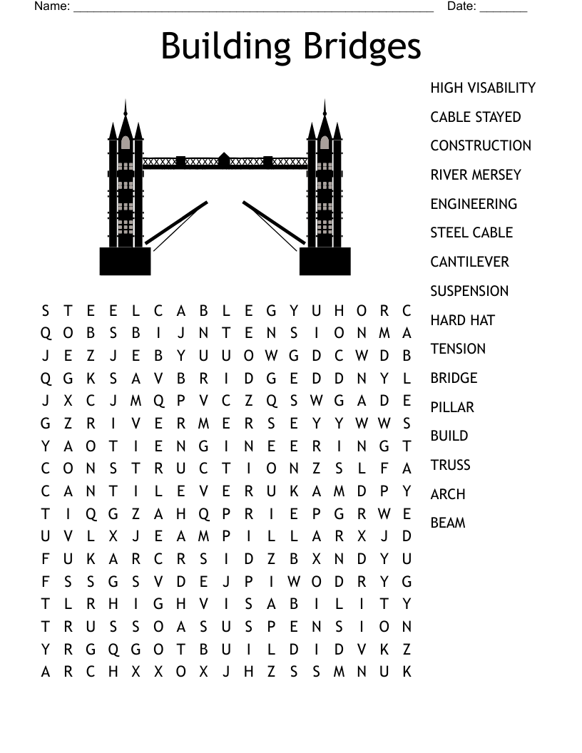 Bridges Crossword WordMint