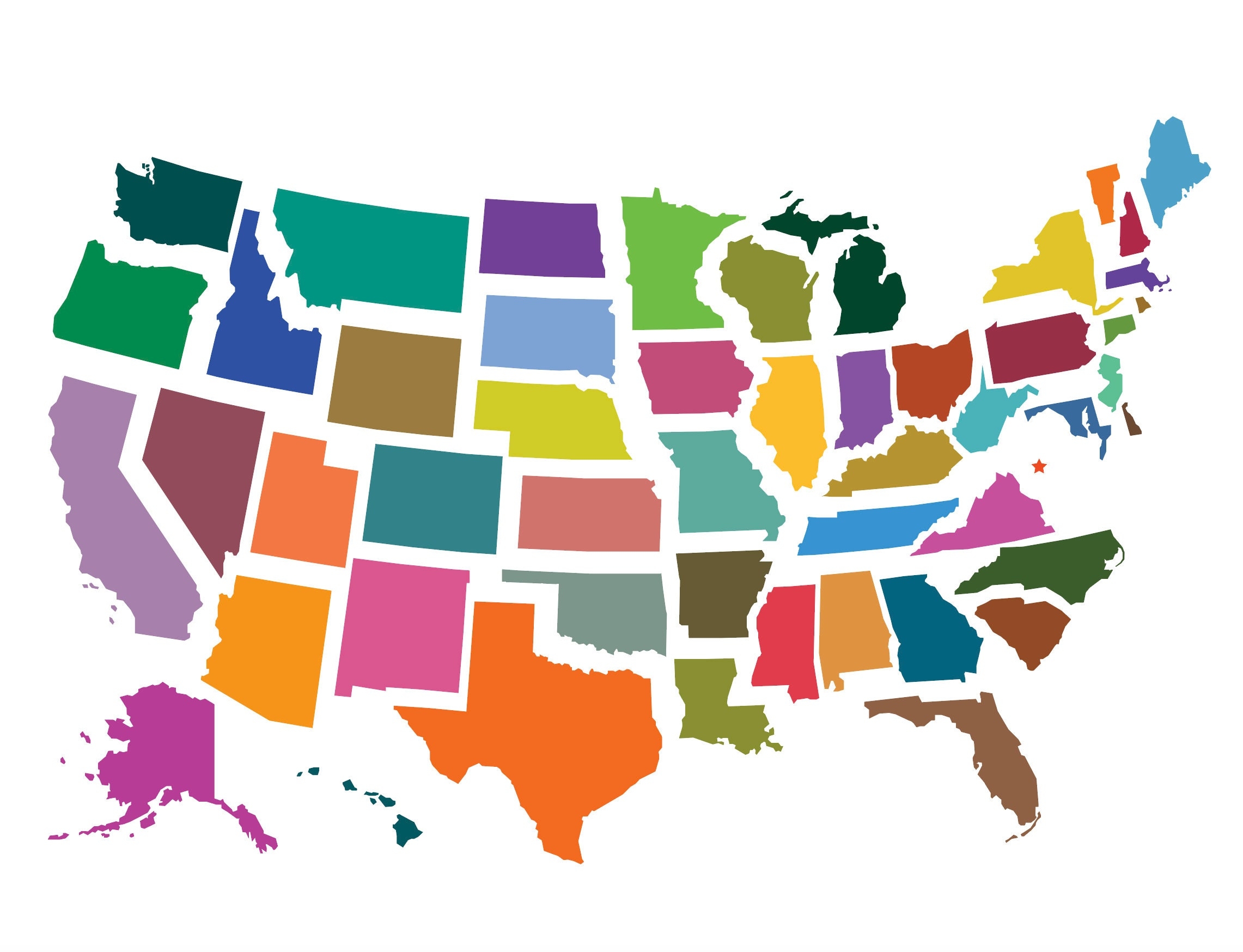 Bright Colors USA Map Clip Art United States Of America Instant Download File Geography Commercial Personal JPEG PNG Vector Eps Etsy Israel Bright Colors USA Map Clip Art United States Of America Instant Download File Geography Commercial Personal JPEG PNG Vector Eps Etsy Israel