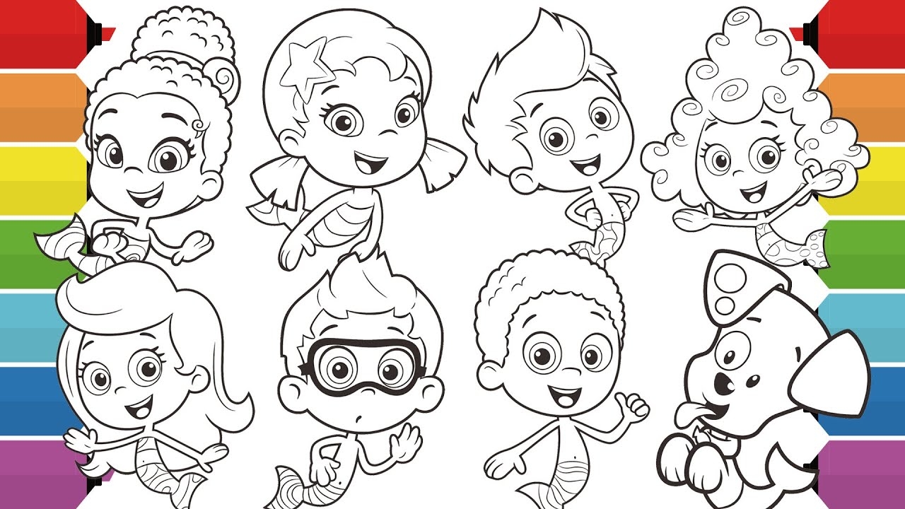 bubble guppies color pages
