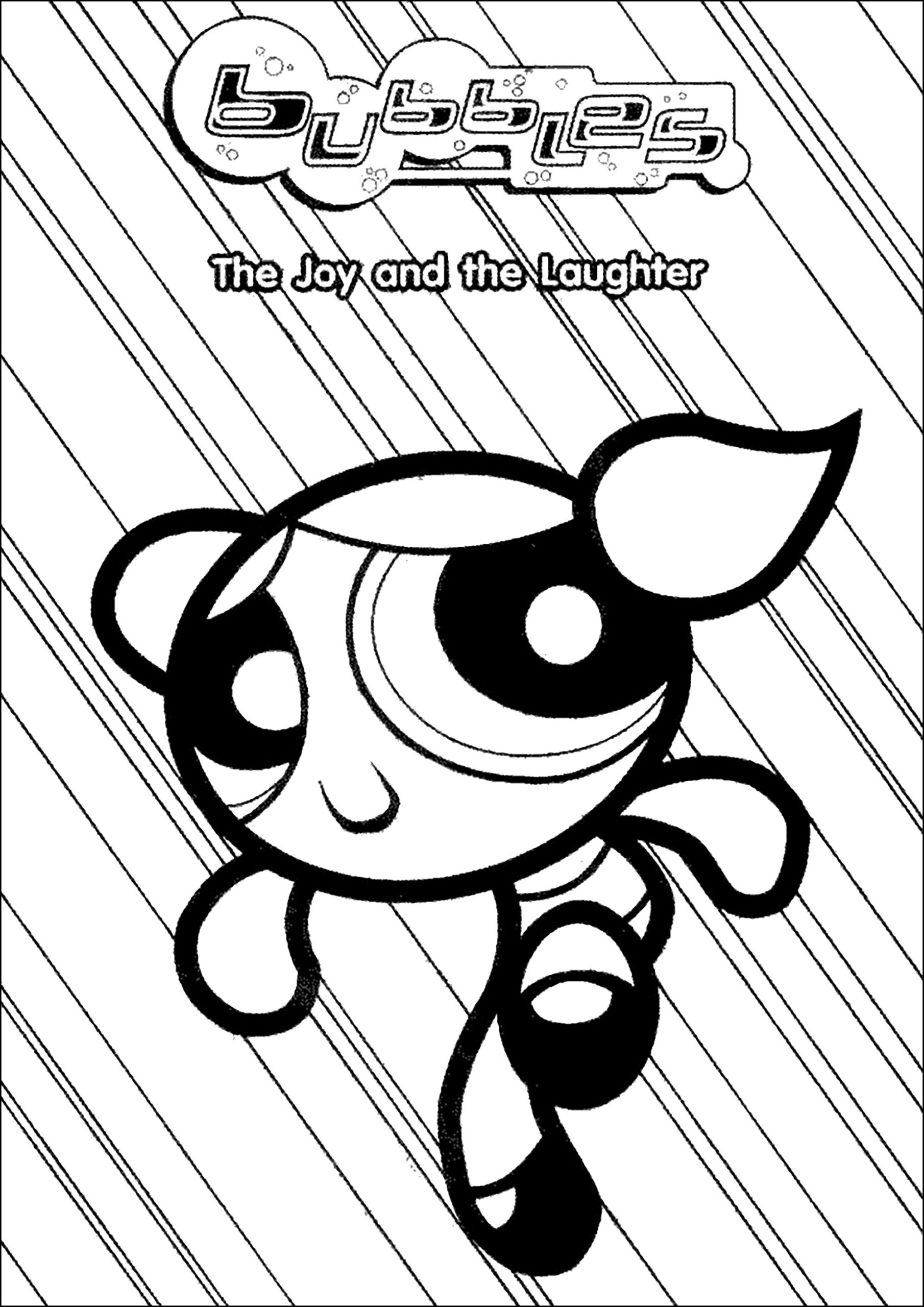 Bubbles Joy And Laughter The Powerpuff Girls Coloring Pages
