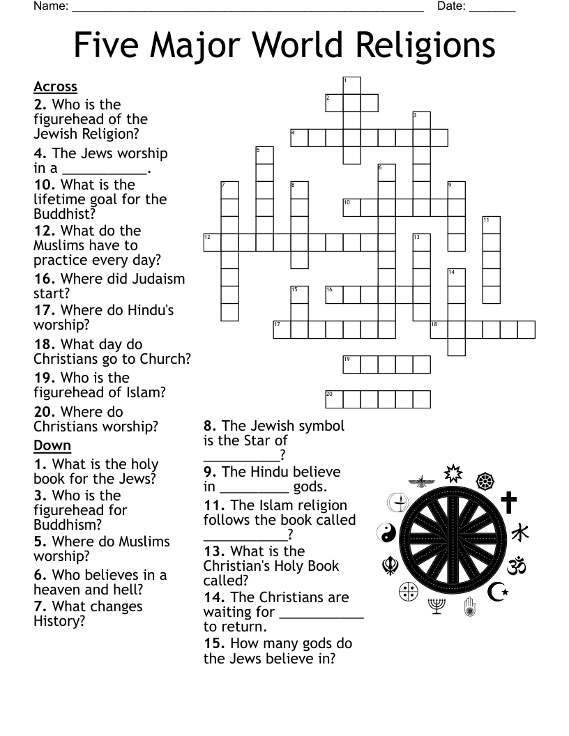 Buddhist Practices Crossword WordMint