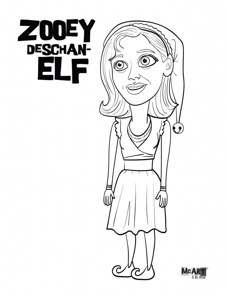 Buddy The Elf Jovie Coloring Pages McIllustrator Buddy The Elf Jovie Coloring Pages McIllustrator