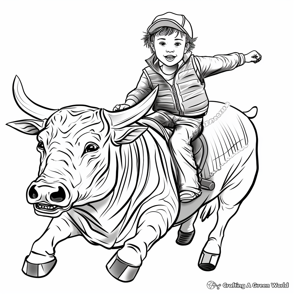 Bull Riding Coloring Pages Free Printable Bull Riding Coloring Pages Free Printable