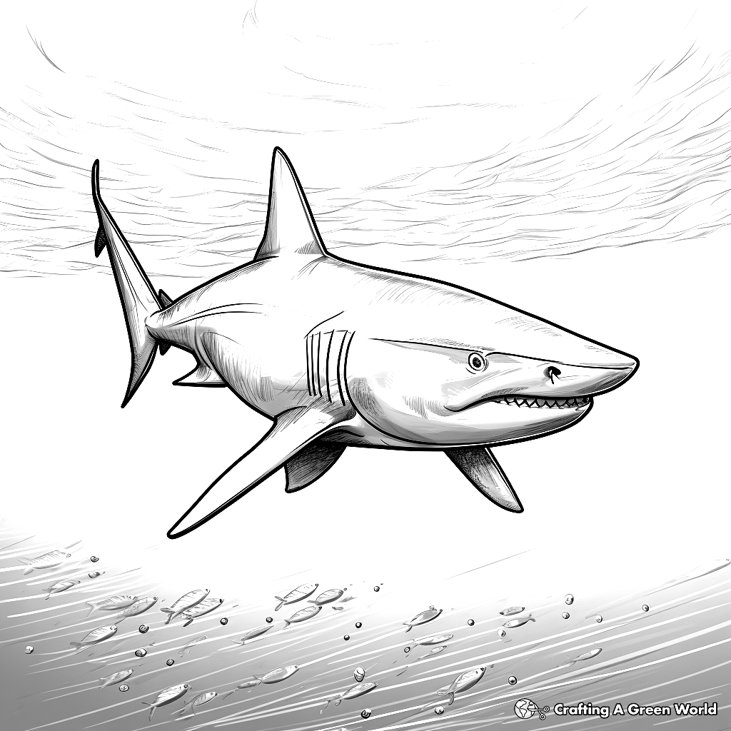 shark picture to color shark picture to color