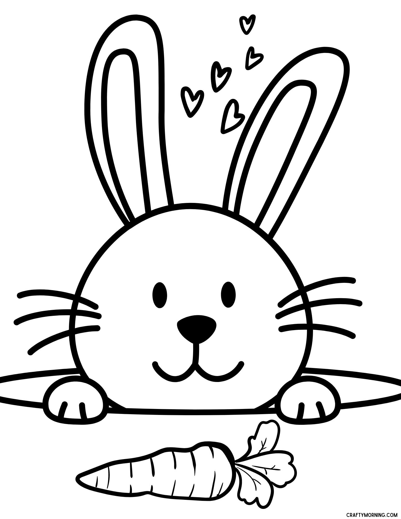 coloring pages of a bunny