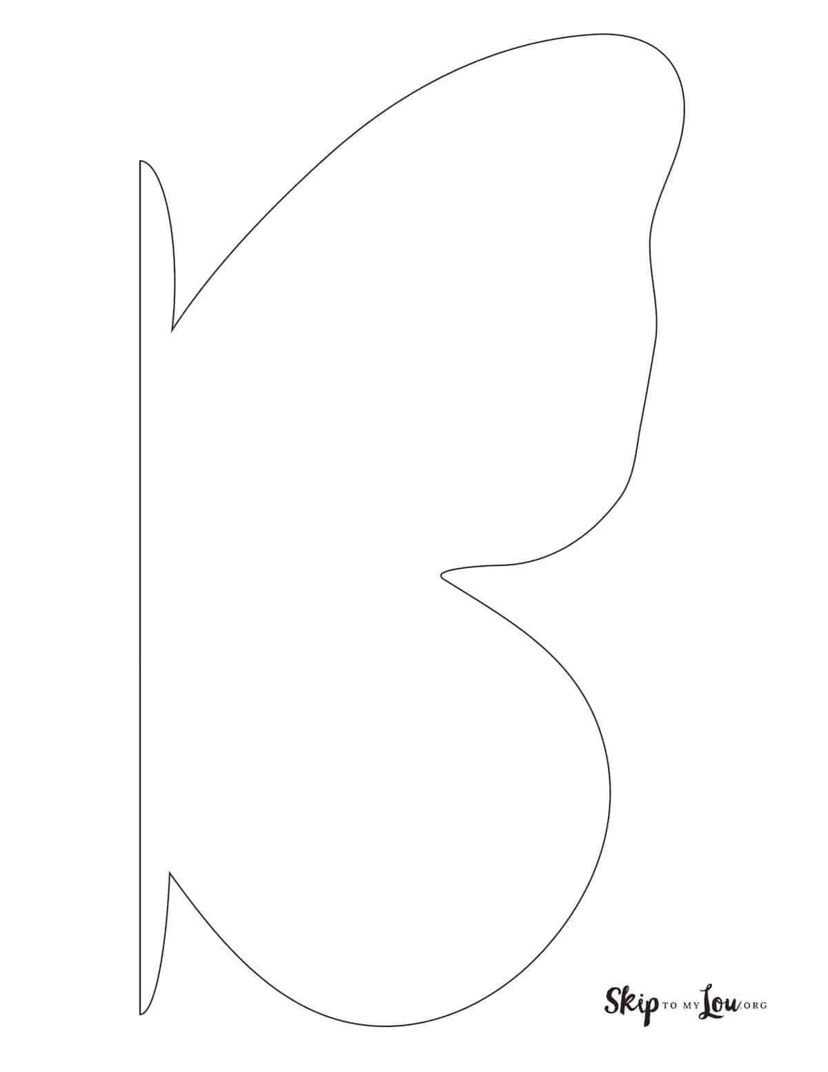 Butterfly Outline Skip To My Lou