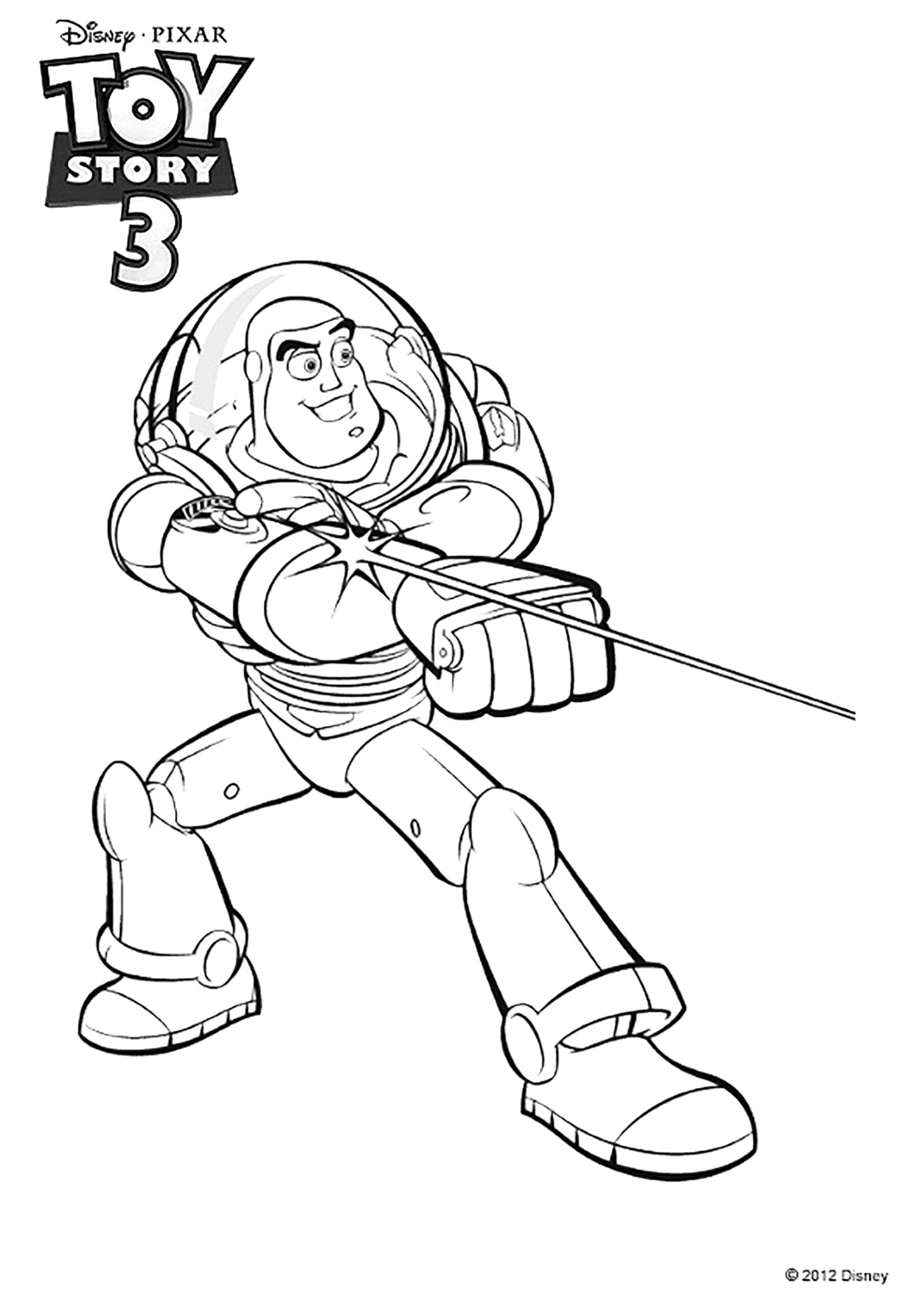 buzz lightyear coloring page
