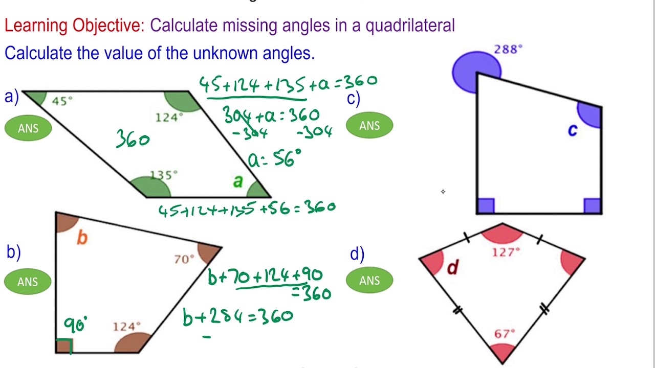 Calculating Angles In A Quadrilateral Mr Mathematics YouTube Calculating Angles In A Quadrilateral Mr Mathematics YouTube