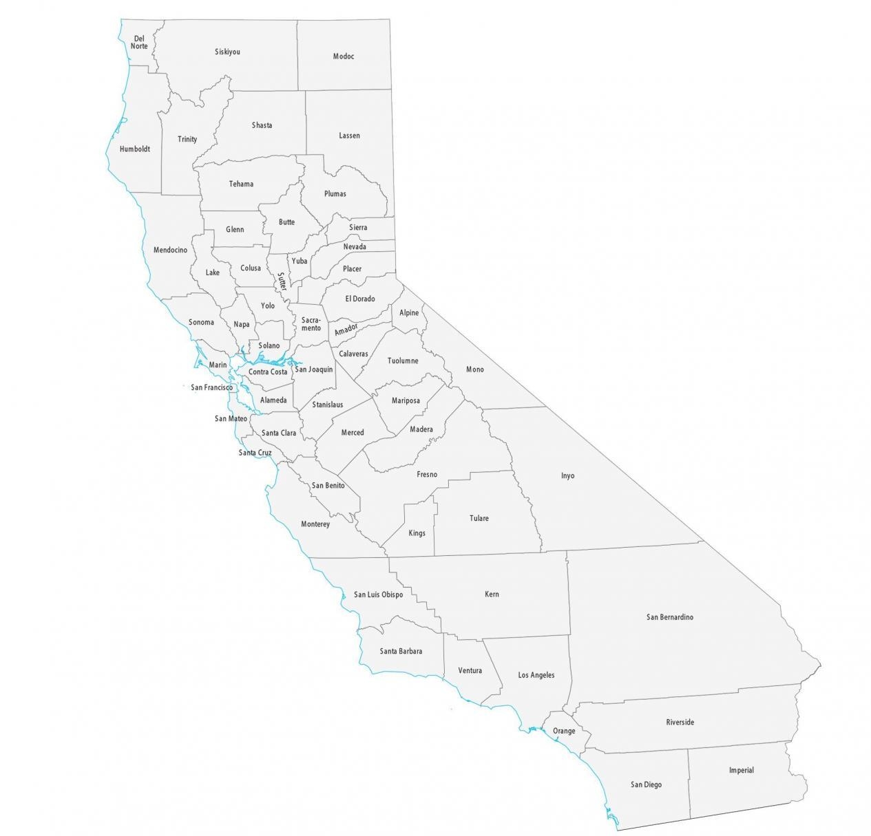 California County Map GIS Geography California County Map GIS Geography