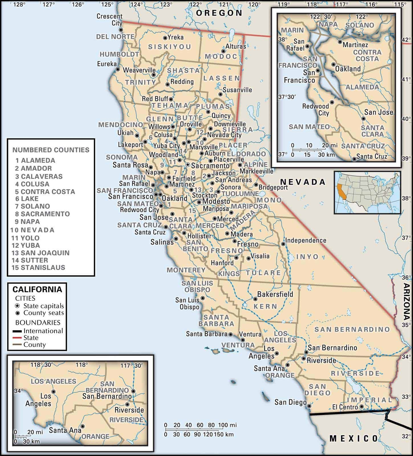 California County Maps Interactive History Complete List