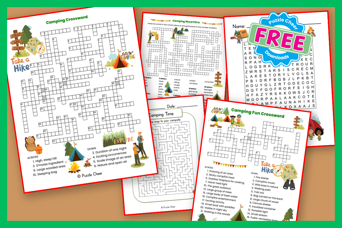 Camping Themed Puzzles Puzzle Cheer