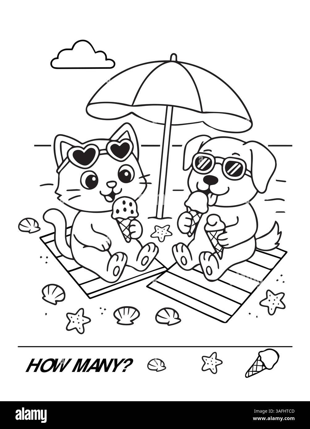 cat and dog coloring pages