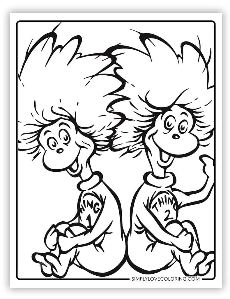 Cat In The Hat Coloring Pages Free PDF Printables Simply Love Coloring
