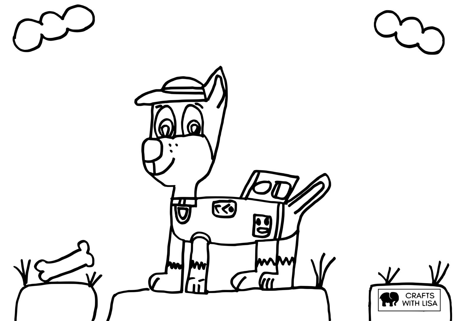 chase coloring page paw patrol chase coloring page paw patrol