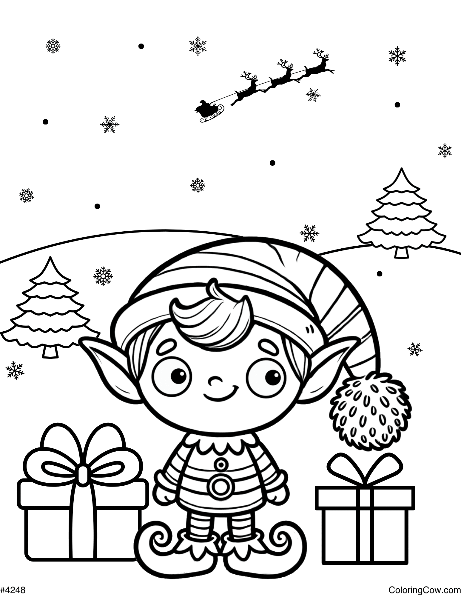elf colouring in pages elf colouring in pages
