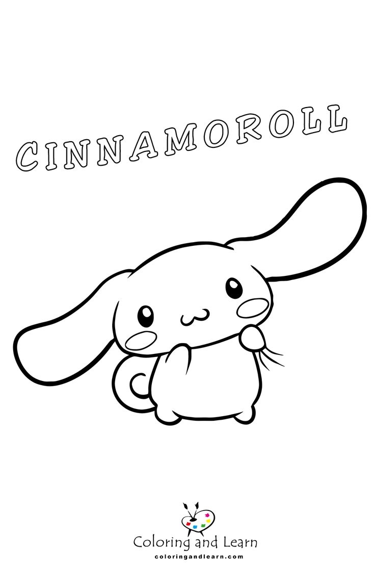 cute cinnamoroll coloring pages