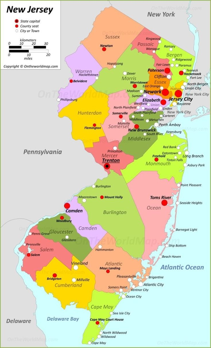 Cities Of New Jersey 