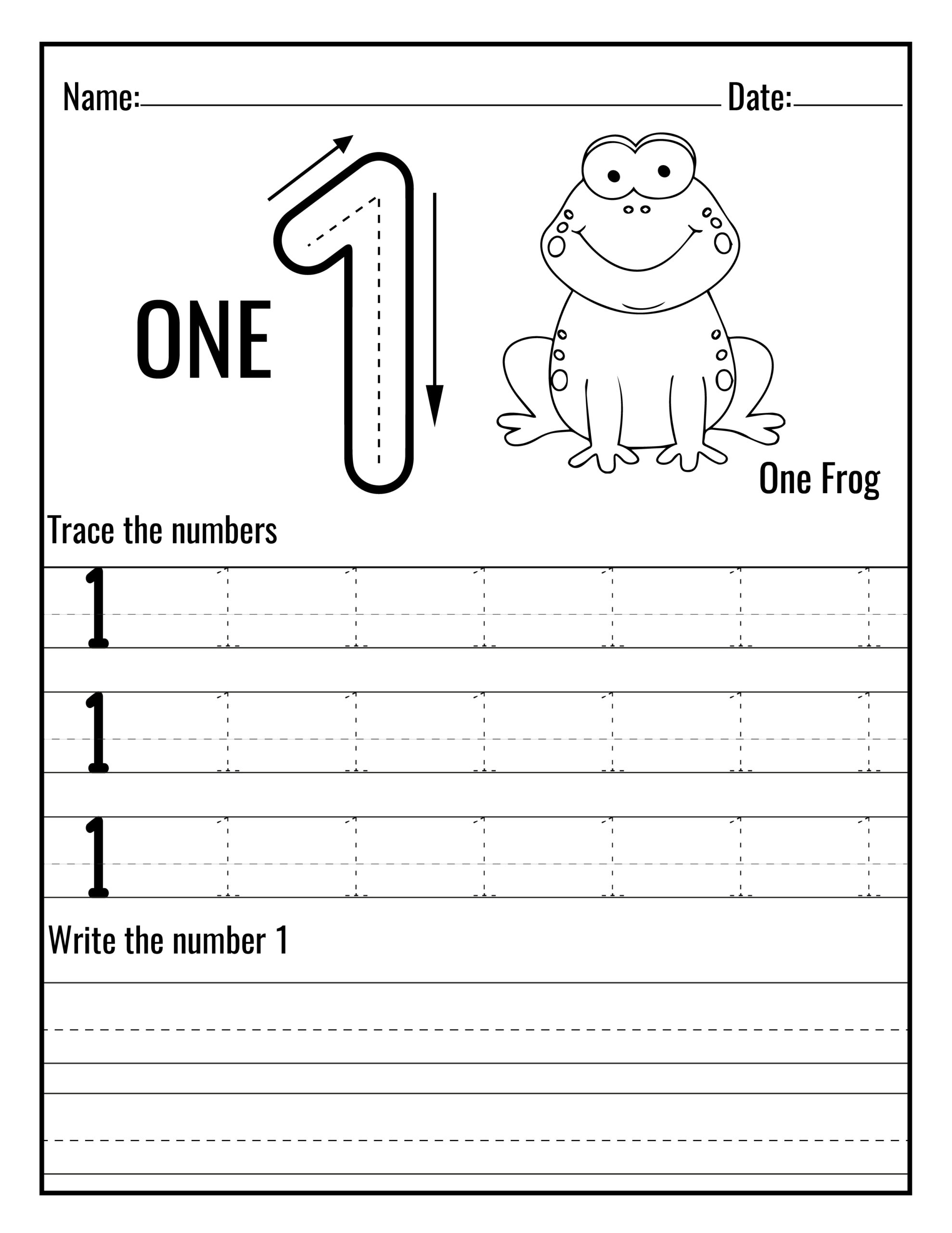 Color Your Way To Number Mastery Engaging 1 10 Number Tracing Prek Worksheet Coloring Book Made By Teachers