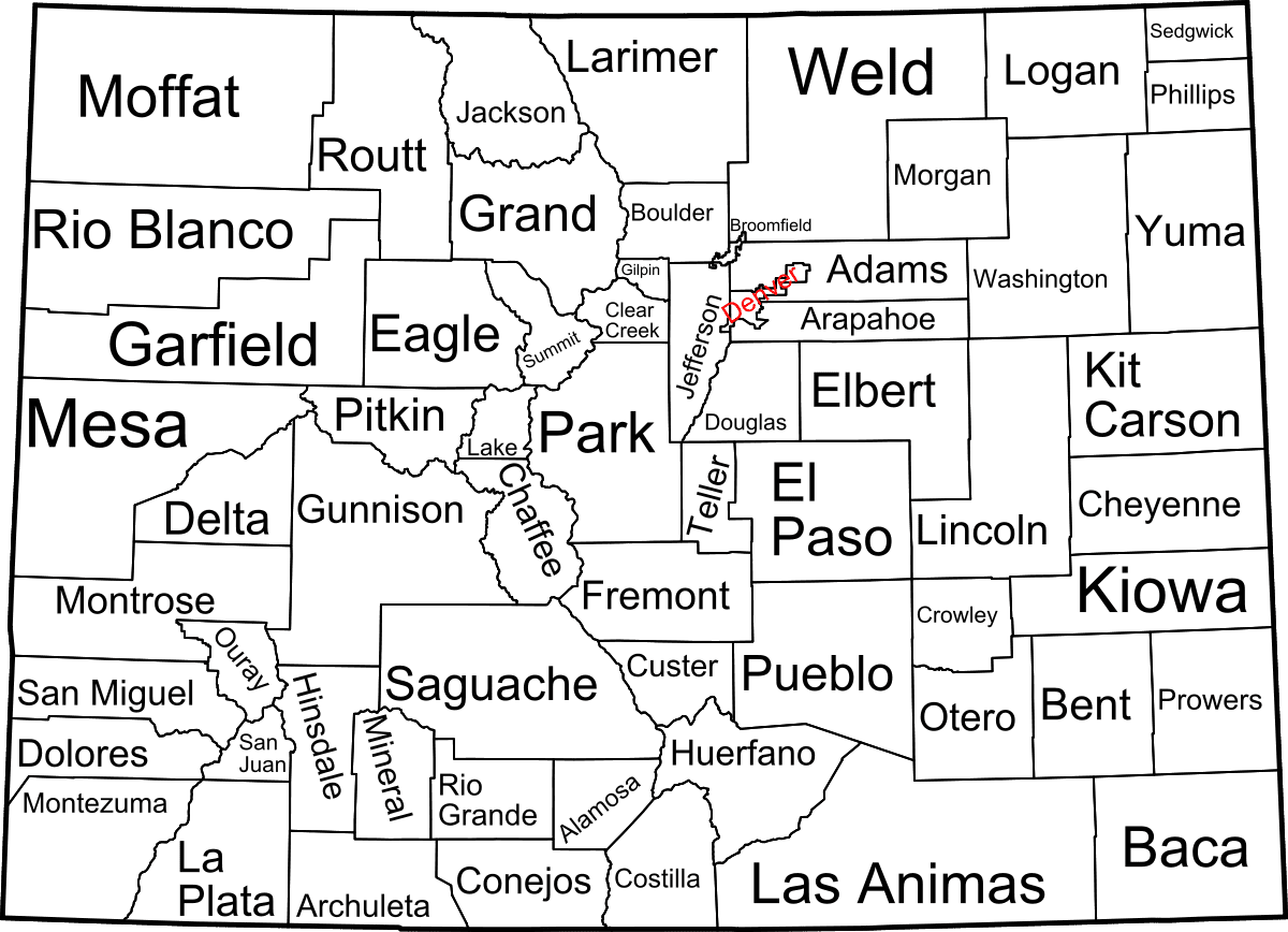 Colorado Counties List Map Towns Uncover Colorado