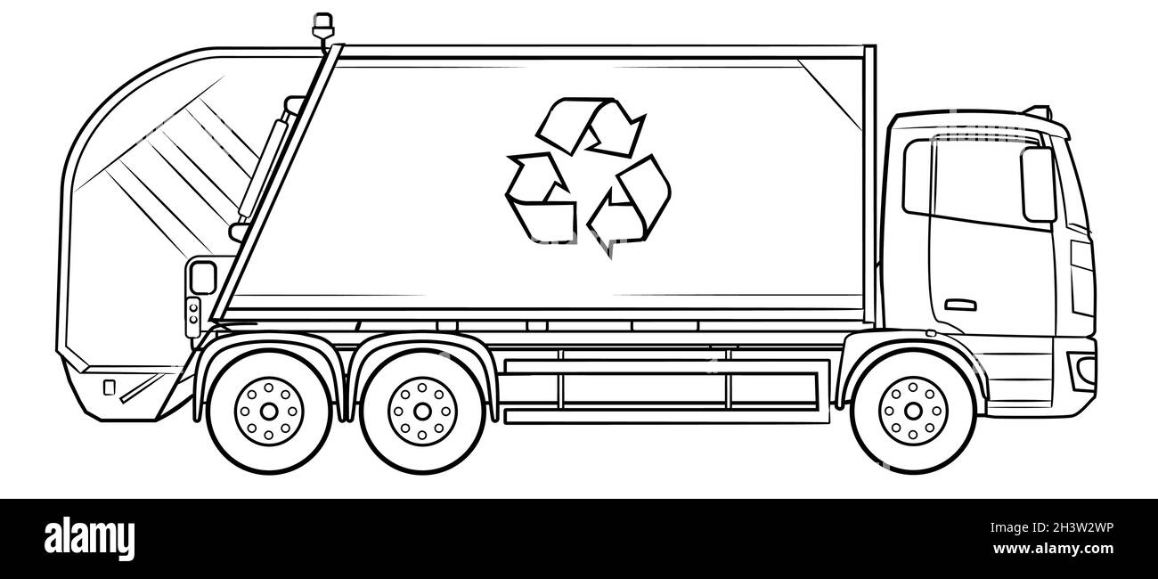 Coloring Page Garbage Truck Hi res Stock Photography And Images Alamy Coloring Page Garbage Truck Hi res Stock Photography And Images Alamy