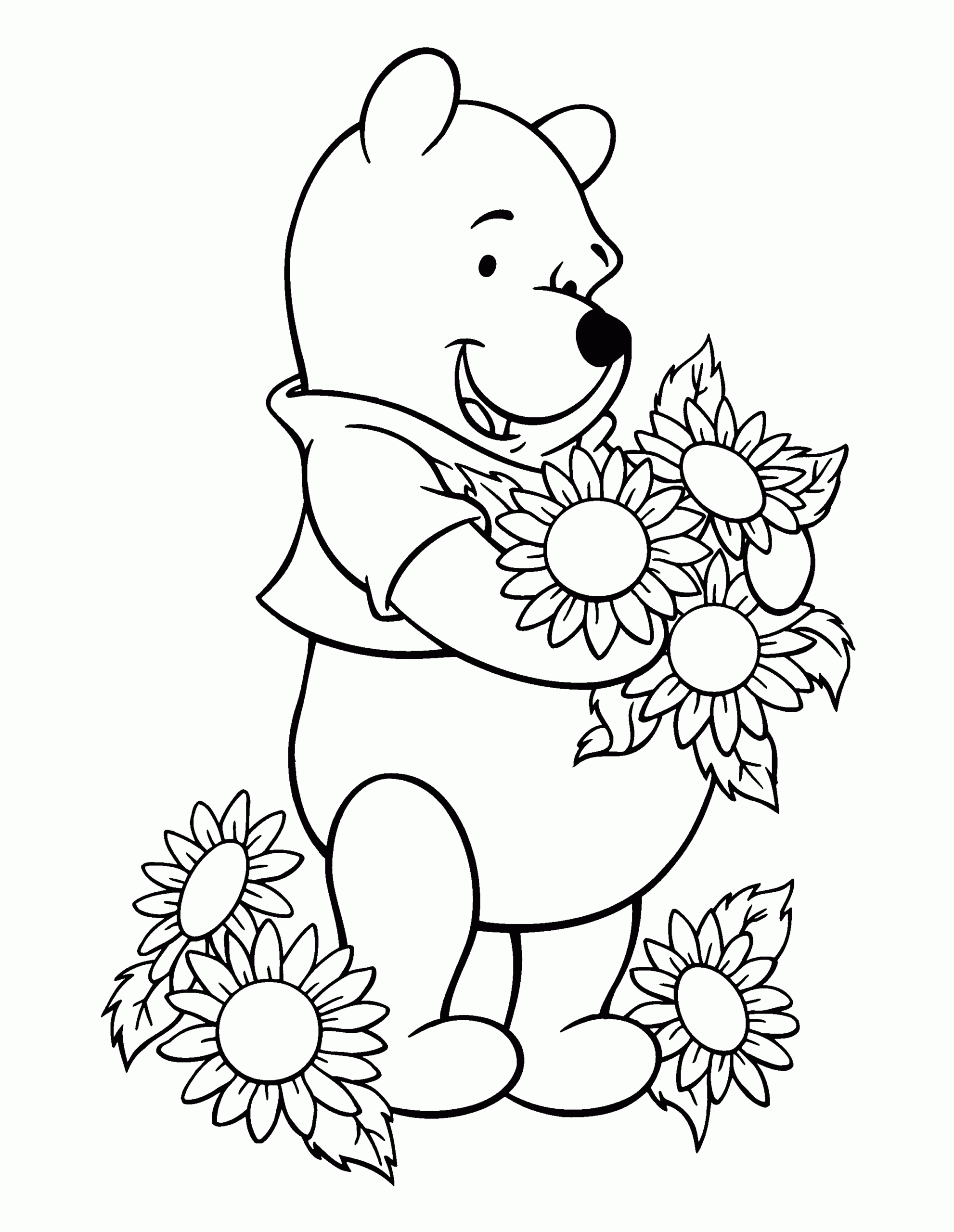 pooh bear coloring pictures