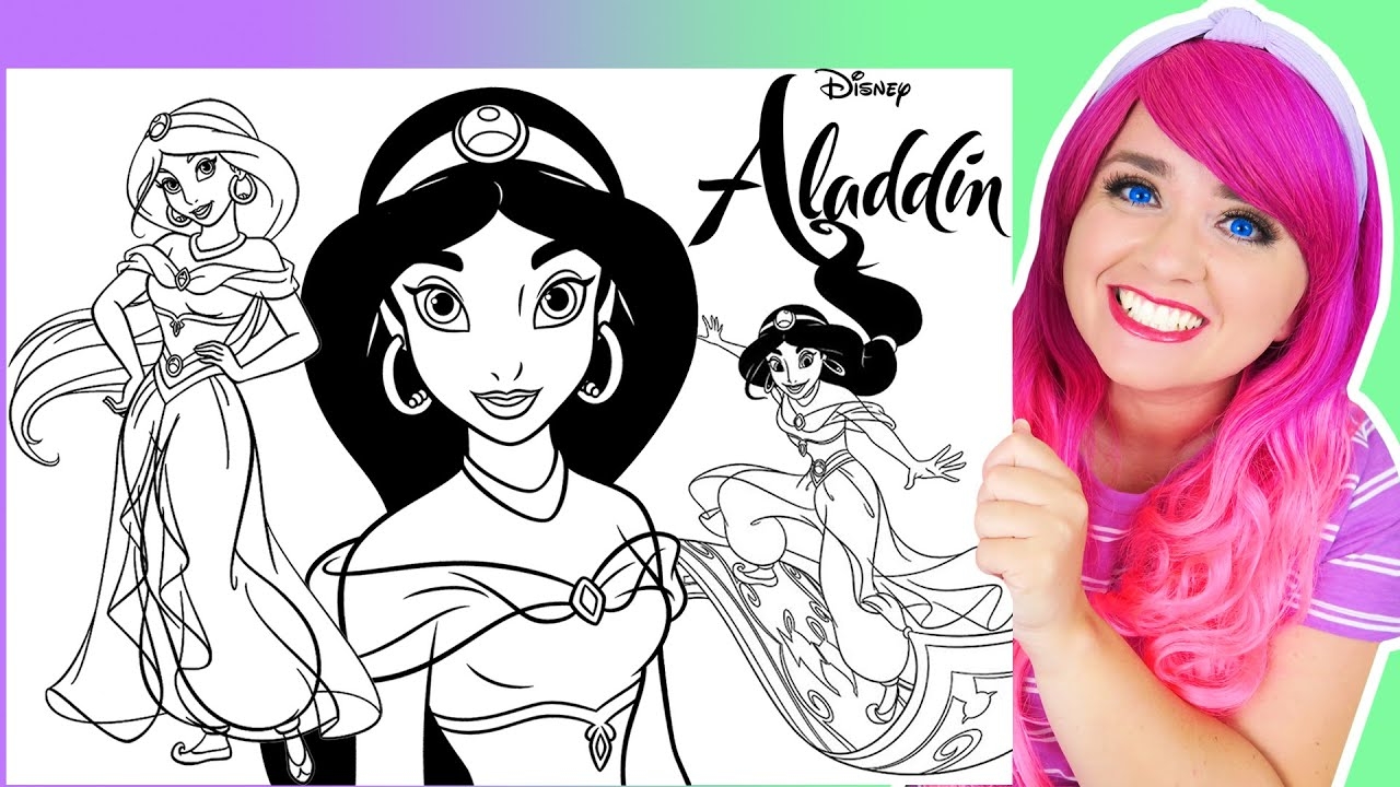 princess jasmine coloring pages