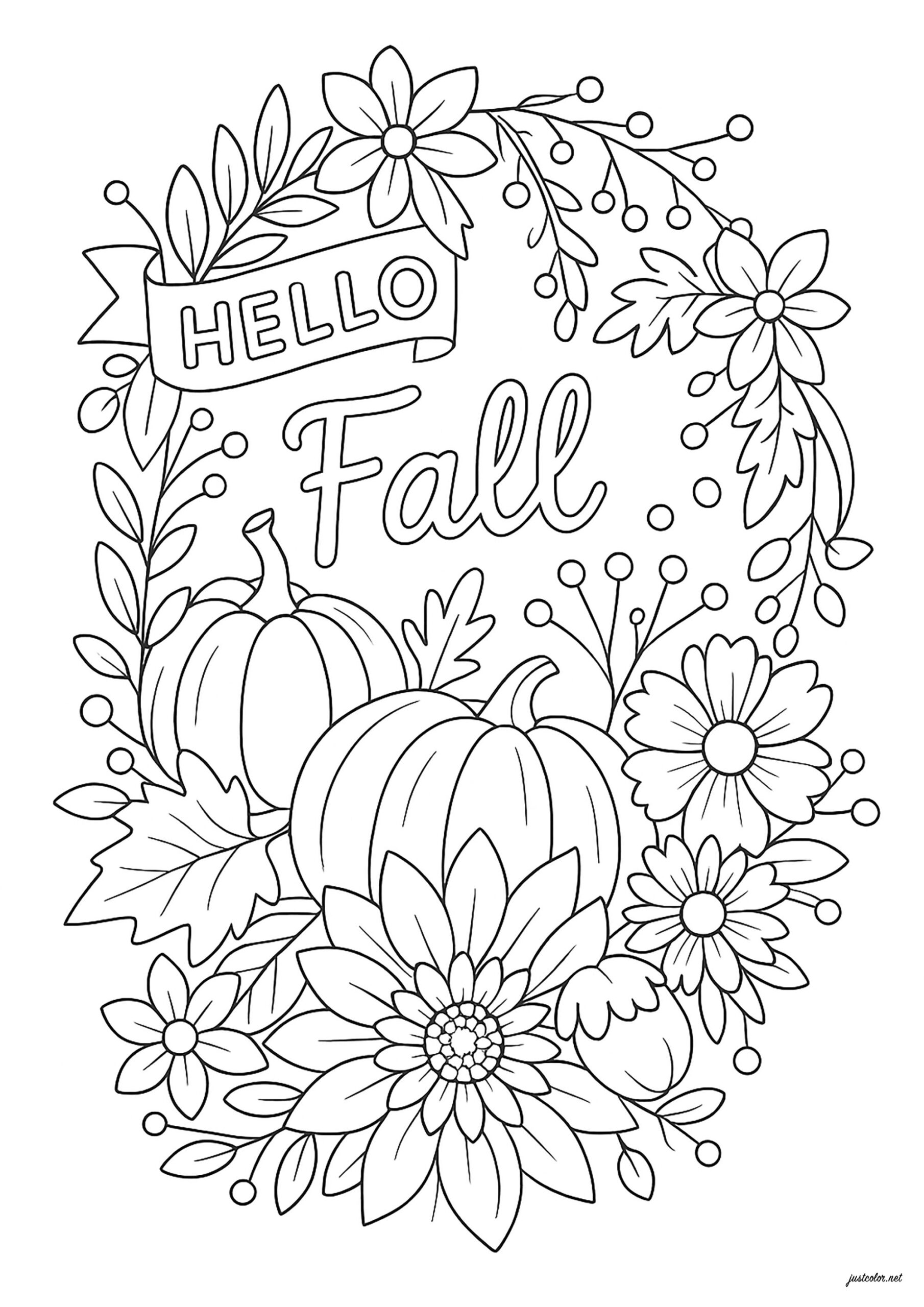 fall coloring pages for kids fall coloring pages for kids