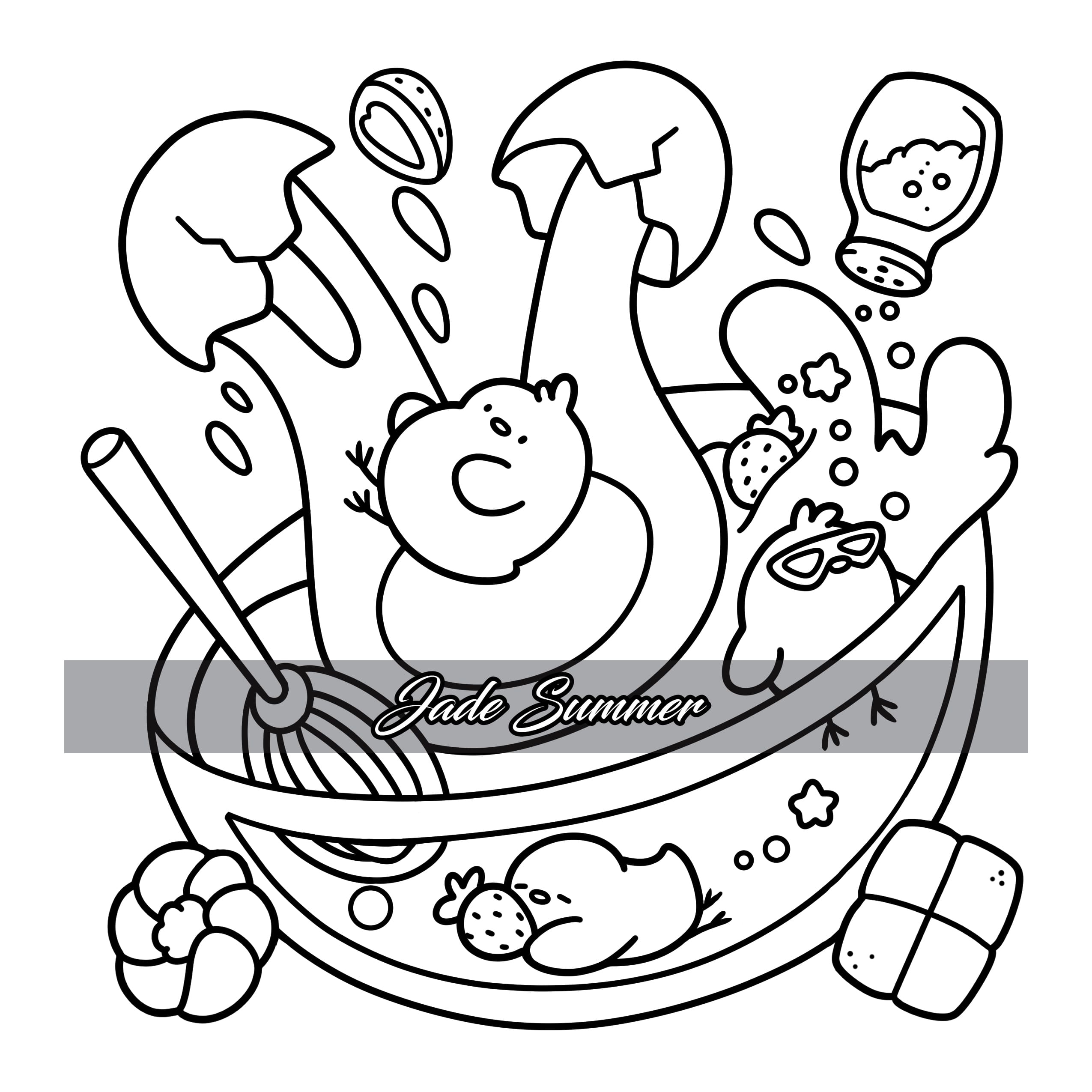 cute and cozy coloring pages
