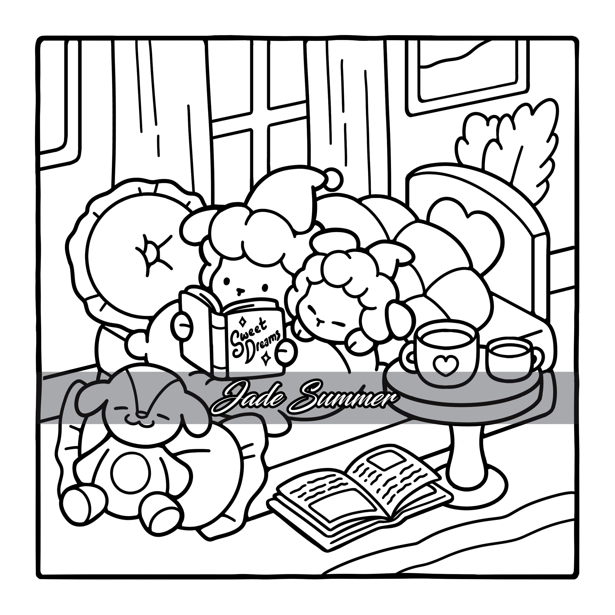 Comfy And Cozy Coloring Book 2nd Edition Jade Summer