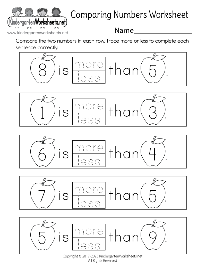 Comparing Numbers Worksheet Free Printable Digital PDF Comparing Numbers Worksheet Free Printable Digital PDF
