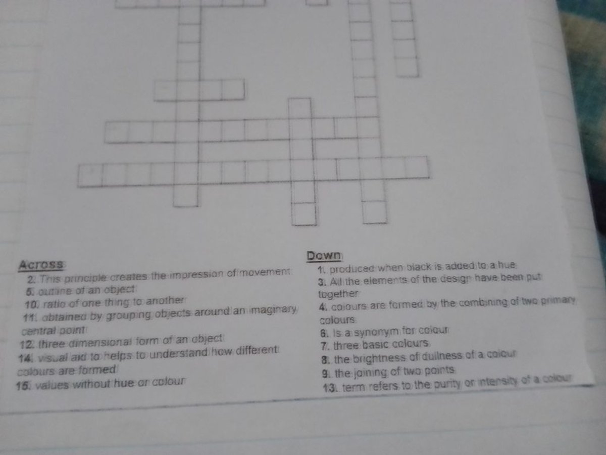 Complete The Crossword Puzzle Based On The Clues Provided Across This P 