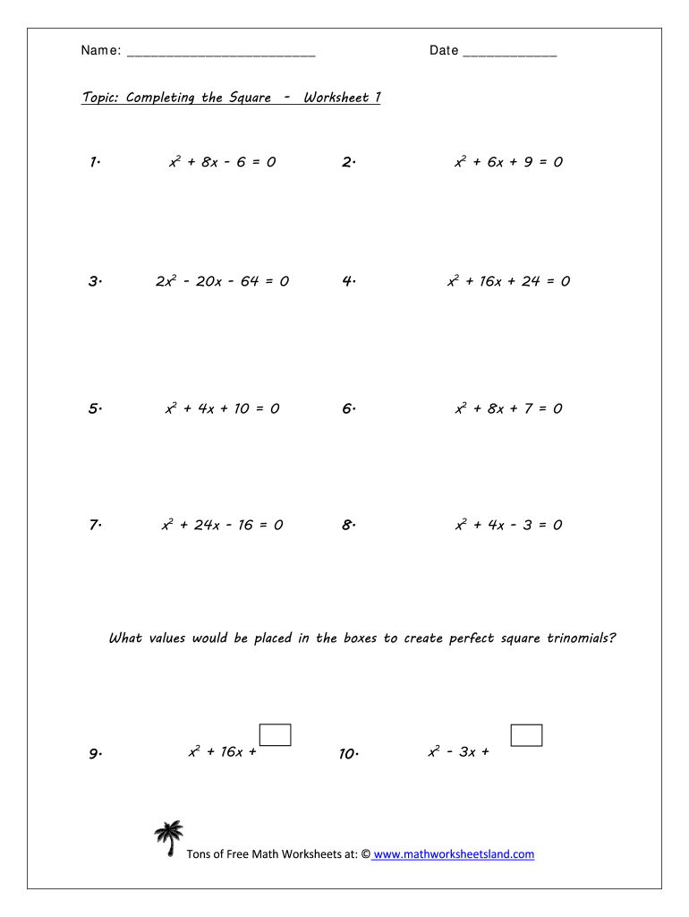 Completing The Square Worksheet Fill Out amp Sign Online DocHub Worksheets Library Completing The Square Worksheet Fill Out amp Sign Online DocHub Worksheets Library