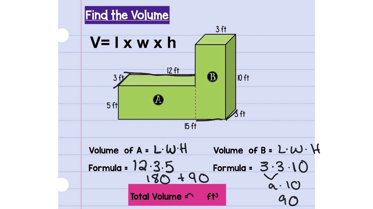 volume of composite shapes worksheet